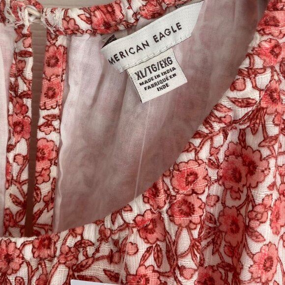 American Eagle Floral Cutout Romper – XL NWT Summer BOHO Festival Style NWT - Picture 4 of 11